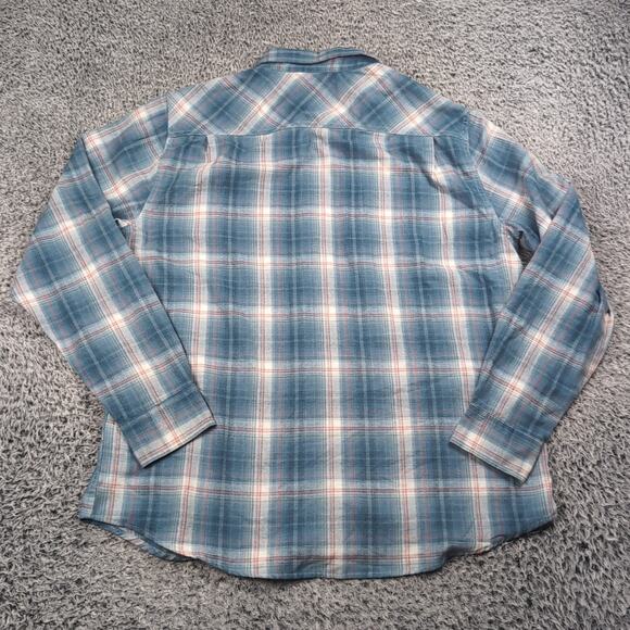 Weatherproof Vintage Shirt Mens Extra Large Blue Casual Plaid Button Down Preppy - Picture 5 of 6